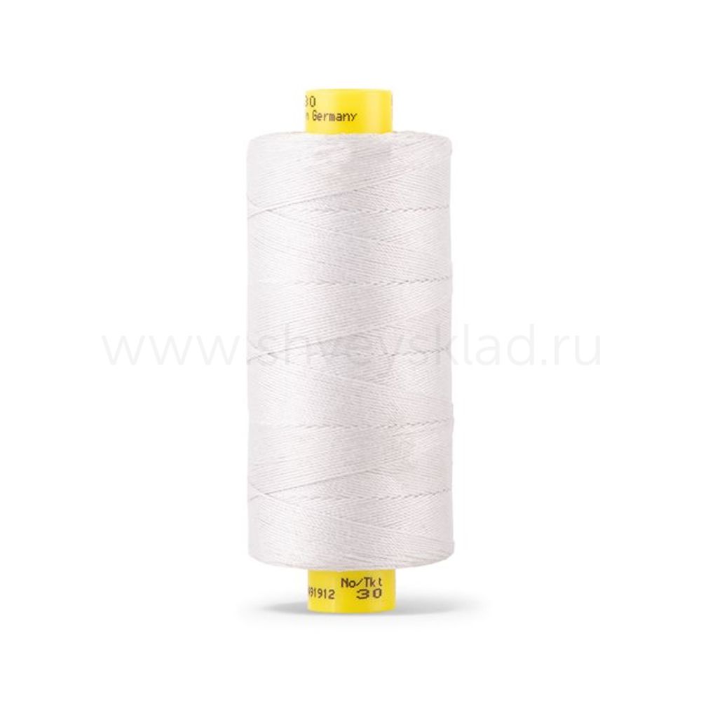Нитка Gutermann Mara 30 (300 метров), 1 кат., для отстрочки | 008 суровый