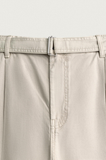 БРЮКИ RELAXED FIT СО СКЛАДКАМИ И РЕМНЕМ — ZARA