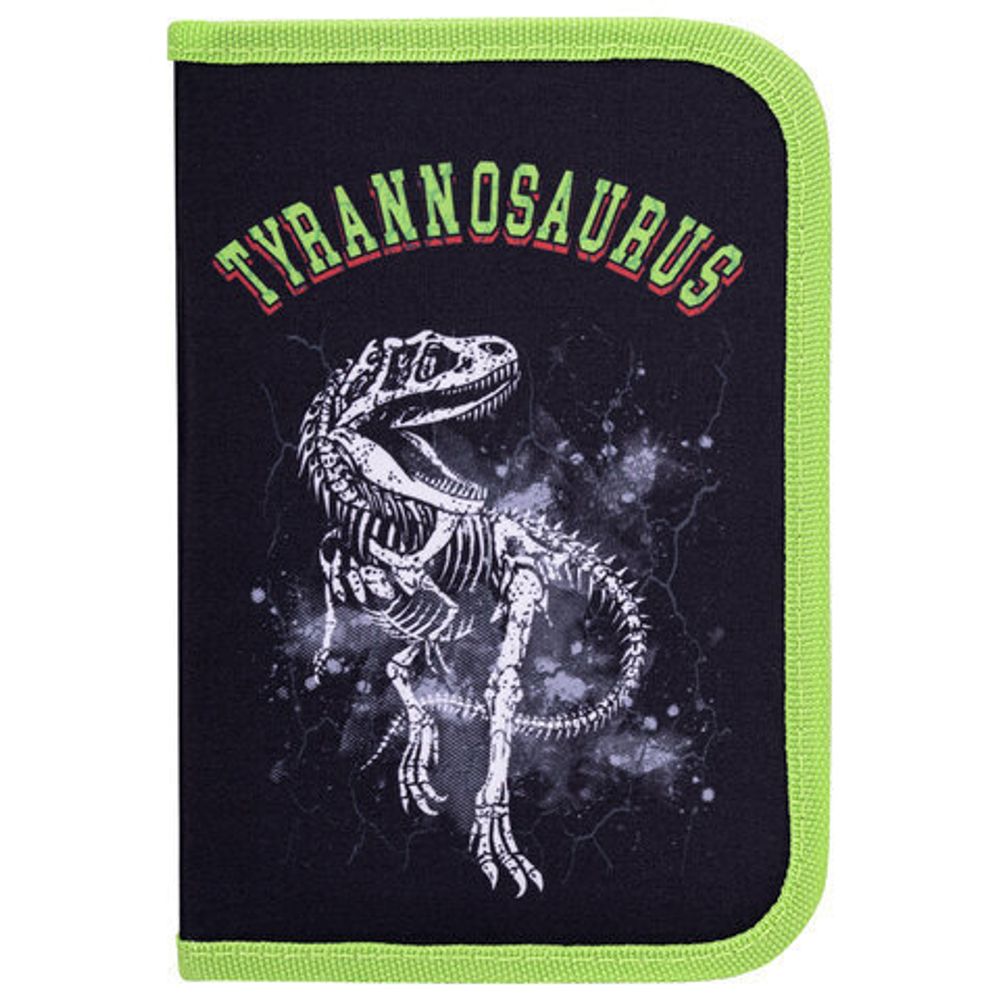 Пенал BRAUBERG, 1 отделение, полиэстер, 21х14 см, "Tyrannosaurus", 271531
