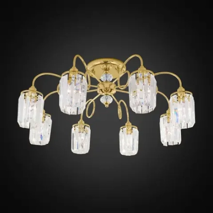 Citilux Синди CL330182 Люстра хрустальная Золото
