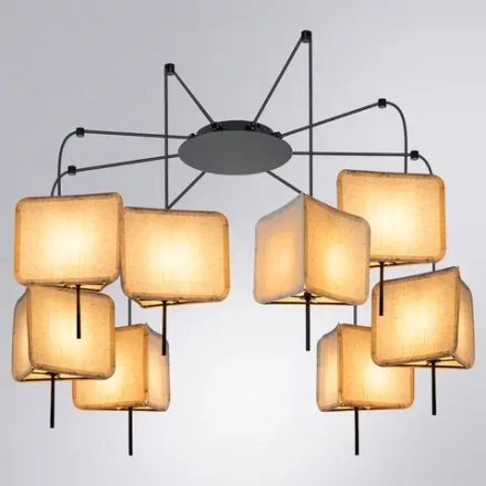 Подвесная люстра Arte Lamp TRIXIE A7084SP-8BK, 8хE14