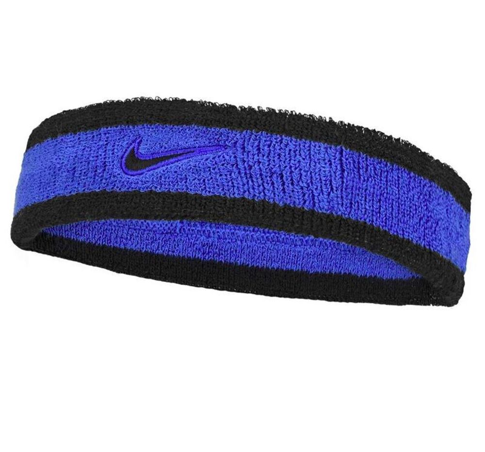 Повязка на голову теннисная Nike Swoosh Headband - comet blue/black