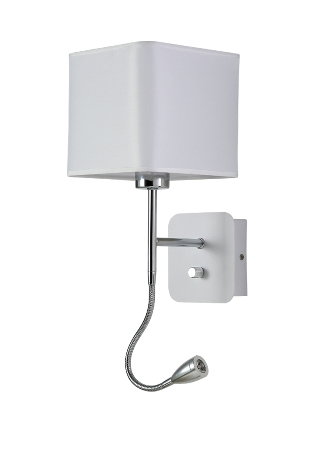 Бра Crystal Lux PACO AP2 CHROME/WHITE