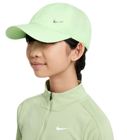 Теннисная кепка Nike Kids Dri-Fit Club Unstructured Metal Swoosh Cap - зеленый
