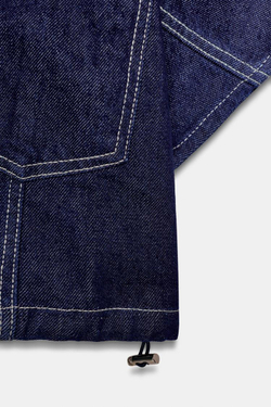 ZARA КОРОТКАЯ ДЖИНСОВАЯ РУБАШКА Z1975, СИНИЙ