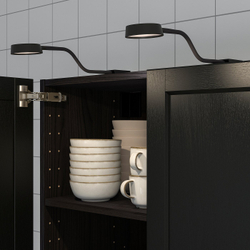 IKEA YTBERG  (ИКЕА ИТБЕРГ)  -  Светильник для шкафа - чёрный/с регулировкой яркости