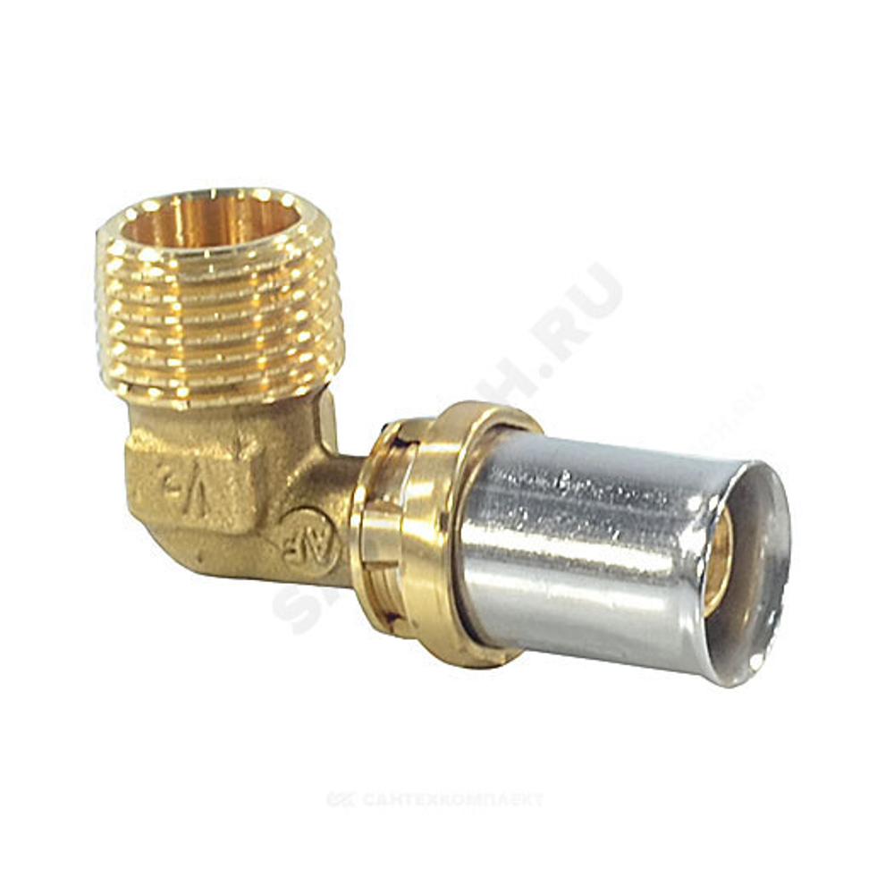Угольник для МП/PE-X труб латунь пресс Дн 20х1/2"х90гр НР RM127 Giacomini RM127Y037