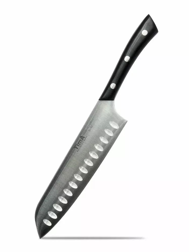 Нож сантоку TimA BlackLine BL-03, 17,8 см