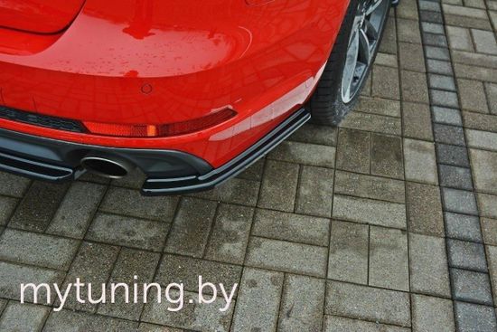 Сплиттеры бампера заднего боковые V.2 для AUDI A4 B9 Avant S-Line (15-...)