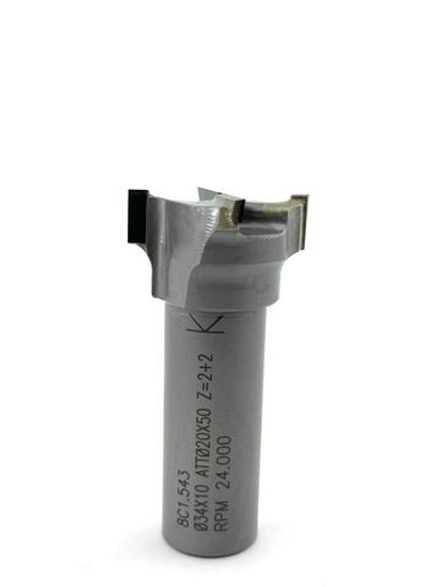 PCD калибровочная фреза D.38x10 S.20x55  Z=3+3 H=3 RH