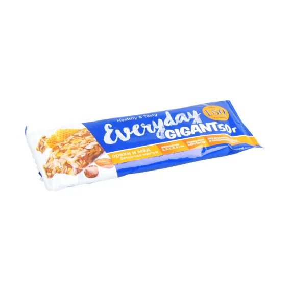 EVERYDAY. 50 qr. Müsli-baton "GİGANT" qoz/bal 1x(4x24)