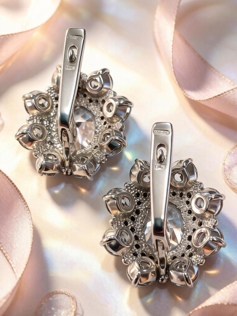 Ювелирные серьги из серебра 925 пробы