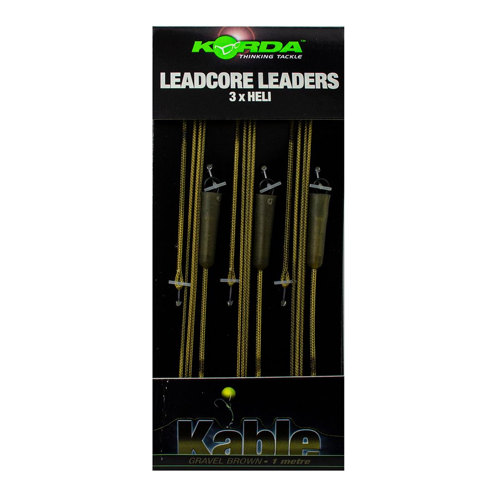 KORDA Монтаж готовый Leadcore Leader Heli Gravel 3шт