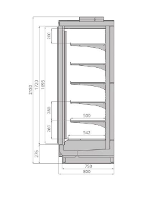 Шкаф морозильный BRANDFORD ODISSEY Slim 375