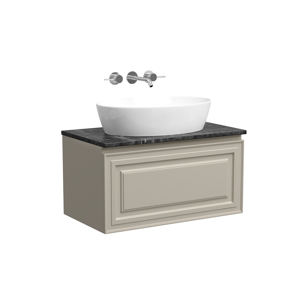Тумба подвесная Sancos Very, Beige Soft 790х445х406, под столешницу без отверстия под смеситель, цвет Black Sky, арт. VR80CE