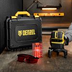 Лазерный уровень Denzel LX 05 Red, 20 м, 635 нм, аккумулятор Li 5200 mAh, резьба 5/8"