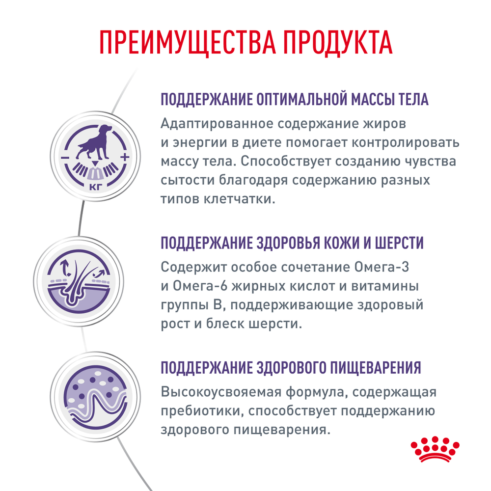 Royal Canin Neutered Adult Medium Dogs Ньютрид Эдалт Медиум Догз Корм сухой для стерилизованных кастрированных собак старше 12 месяцев 9кг