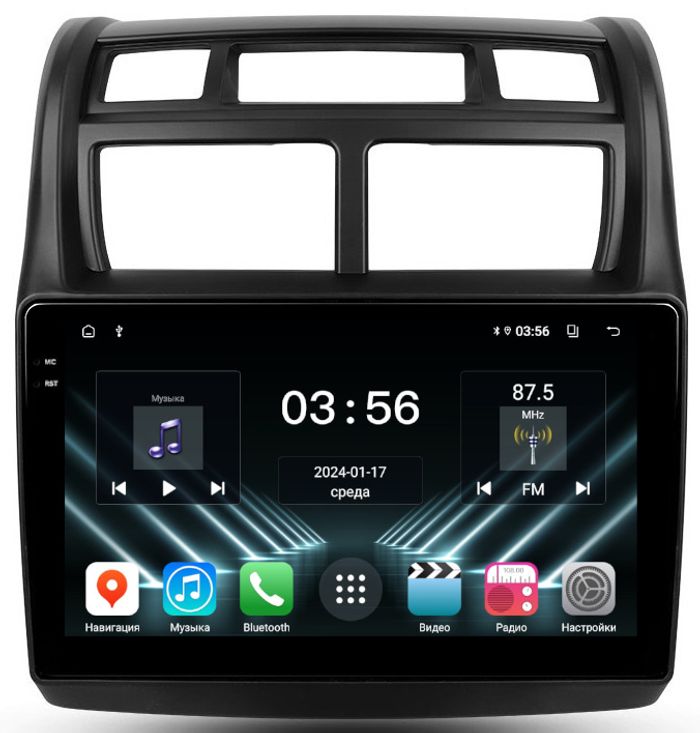 Магнитола для KIA Sportage 2 2008-2010 - FarCar S280 монитор 9.5" IPS на Android 13, CarPlay