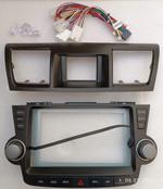 Магнитола для Toyota Highlander 2 2007-2013 XU40 - Kuberg SF-1431-2 (рамка кнопки + крутилки) QLed, Android 10, Быстрая, CarPlay, 4G SIM-слот
