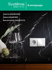 Розетка с заземлением Systeme Electric ArtGallery Лотос, самозажимные клеммы GAL001343S