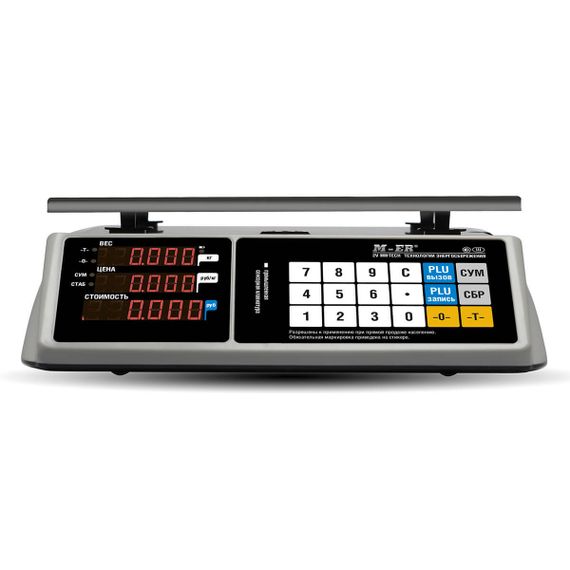 Торговые настольные весы M-ER 328 AC "TOUCH-M" LED RS232 и USB