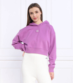 Худи badge wide sleeves CALVIN KLEIN JEANS - фиолетовый(J20J220438)