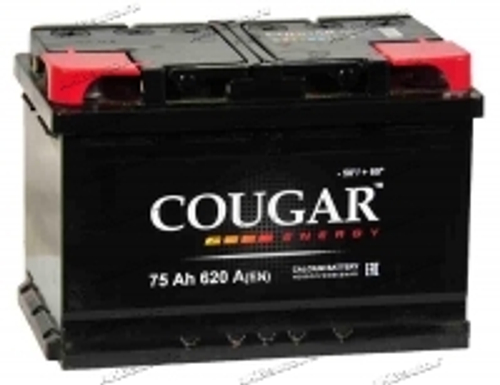 Купить Аккумулятор 6СТ-75 А.ч., о.п., R+, COUGAR Energy