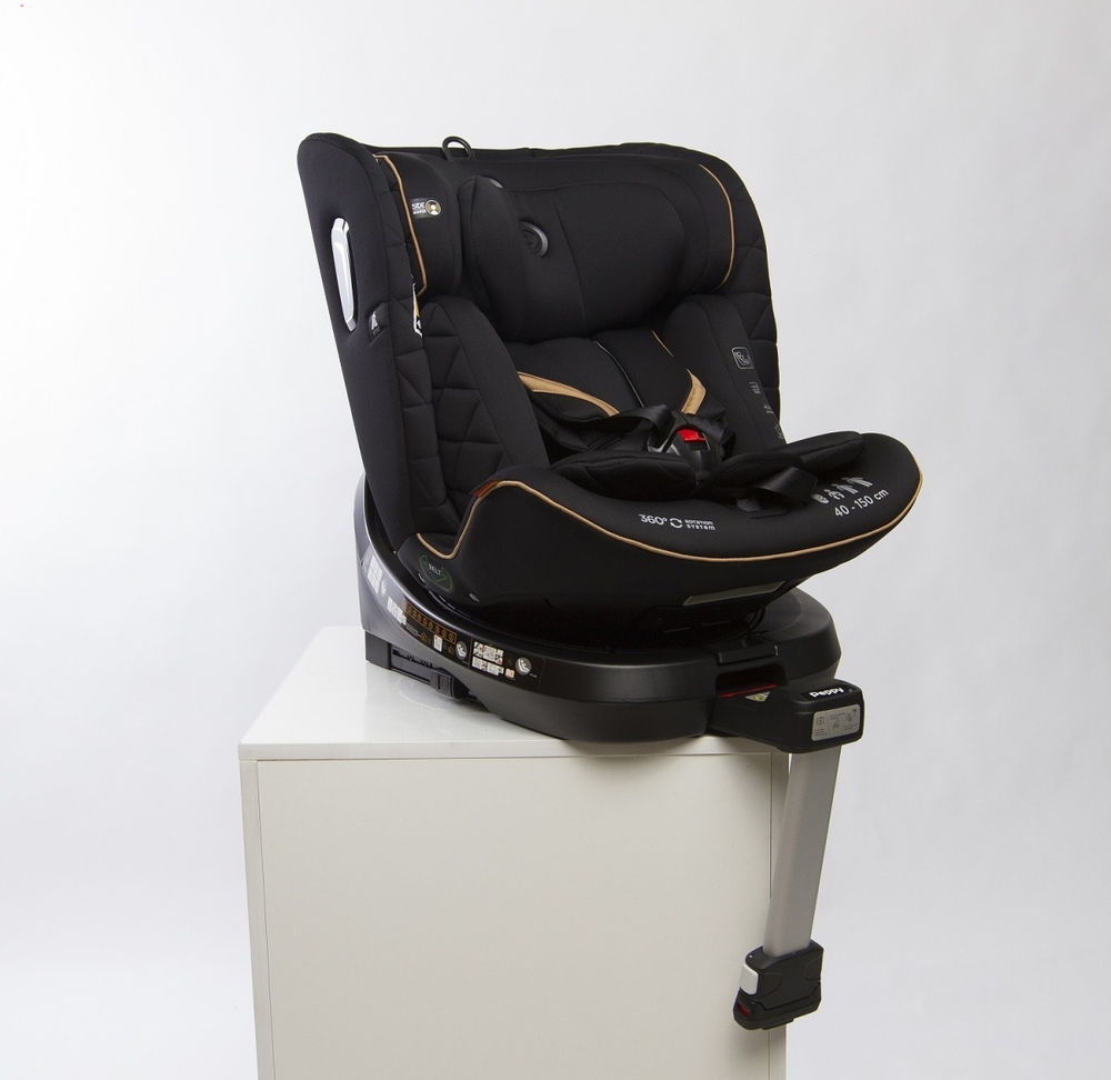 Автокресло Peppy UNOfix 0-36 I-Size 40-150 см (black)