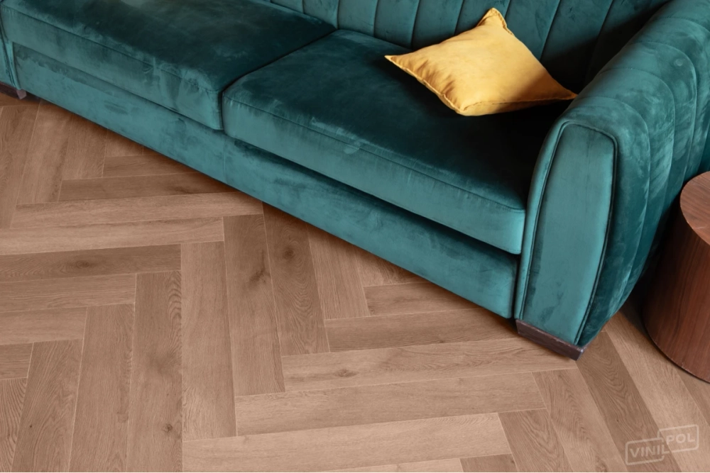 Кварц-винил Клеевой LVT Vinilam VinilPol Herringbone Glue LVT 2,5 мм Паркет Пикассо 2.787 м2