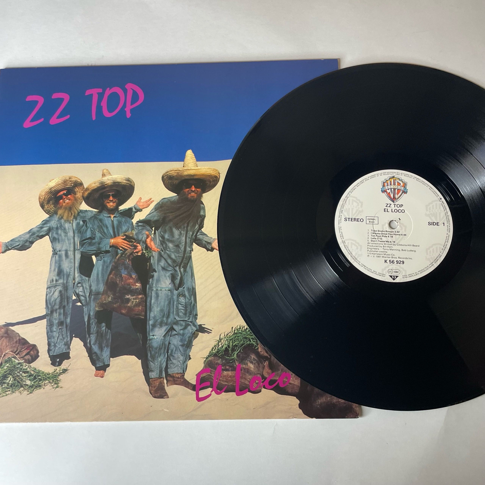 Винтажная виниловая пластинка LP ZZ Top El Loco (Германия 1981)