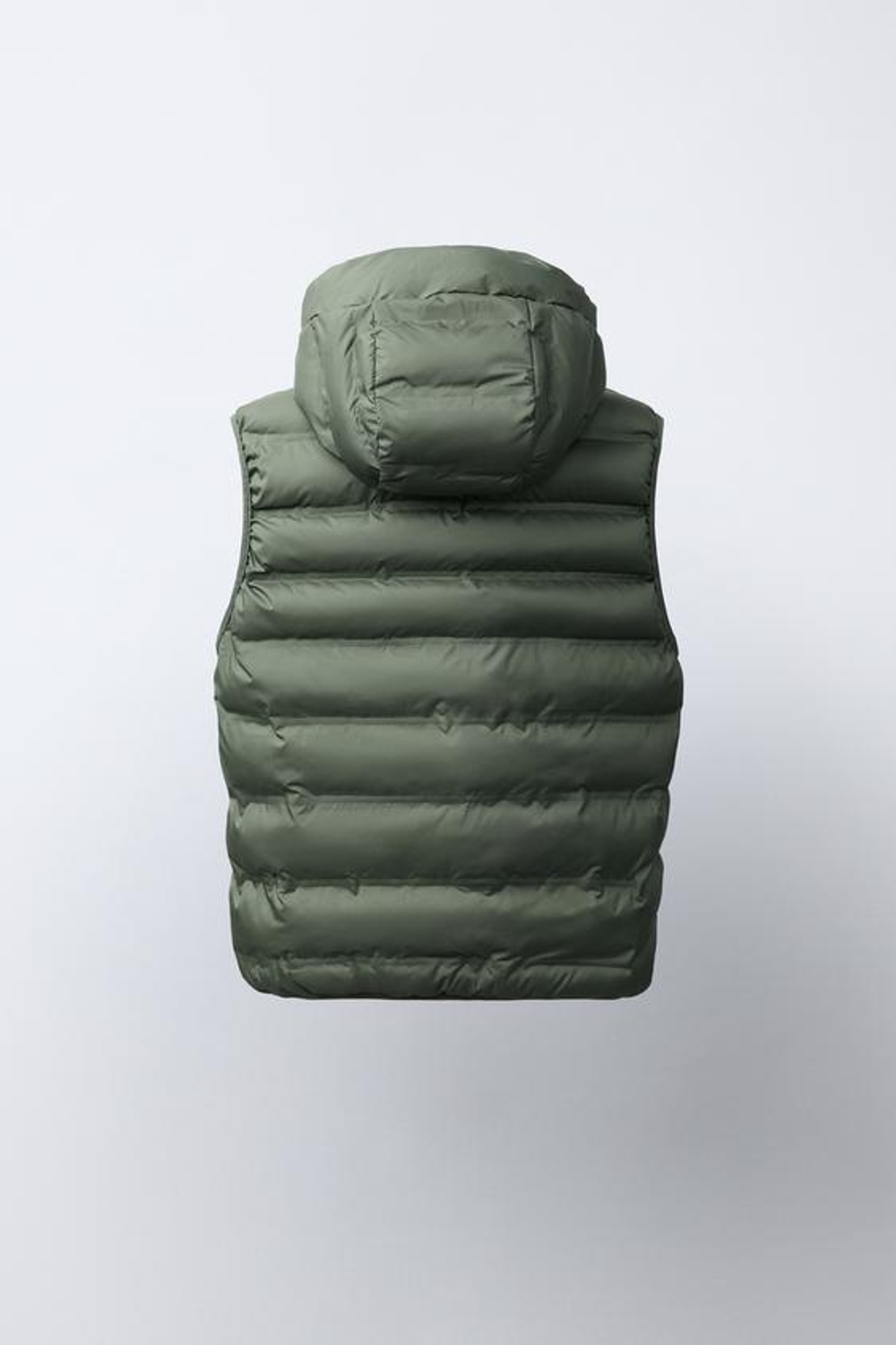 ZARA ЛЕГКИЙ ЖИЛЕТ С КАПЮШОНОМ WATER REPELLENT, ХАКИ