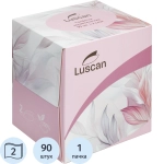 Салфетки косметические Luscan 2-слойные (90 штук в упаковке)