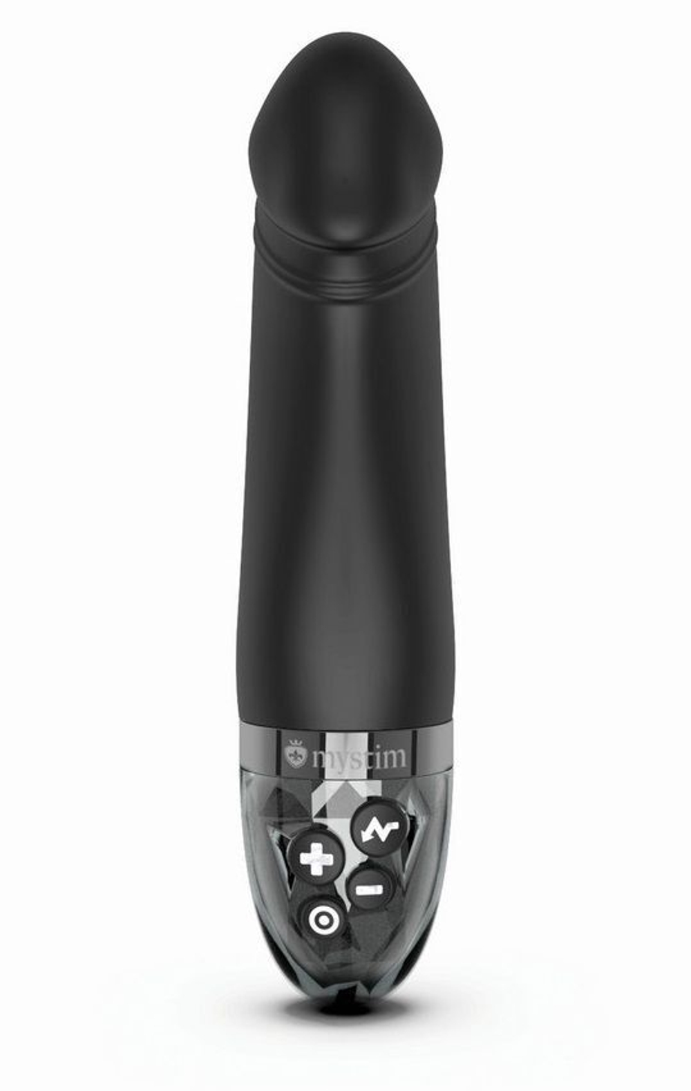 Черный вибратор с электростимуляцией Real Deal Neal - 16,5 см. (Цвет: черный)