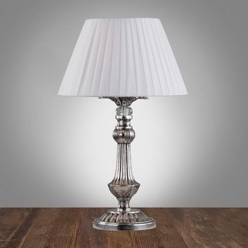 Настольная лампа OML-75414-01 серебро/белый Miglianico Omnilux