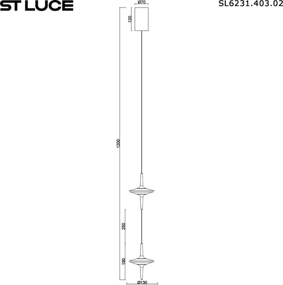 Подвесной светильник Zenith SL6231.403.02 ST Luce