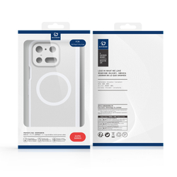 Усиленный чехол с рамками белого цвета и с MagSafe для Google Pixel 11 Pro Fold, серия Expn Series Magnetic от Dux Ducis