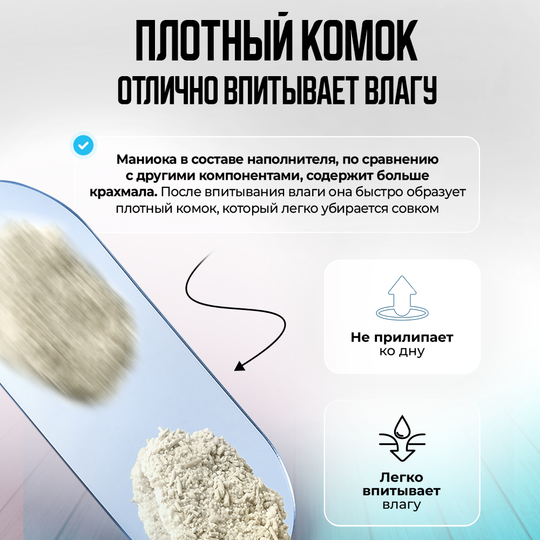Наполнитель для кошачьего лотка комкующийся тофу натуральный Natural Plant Cat Litter