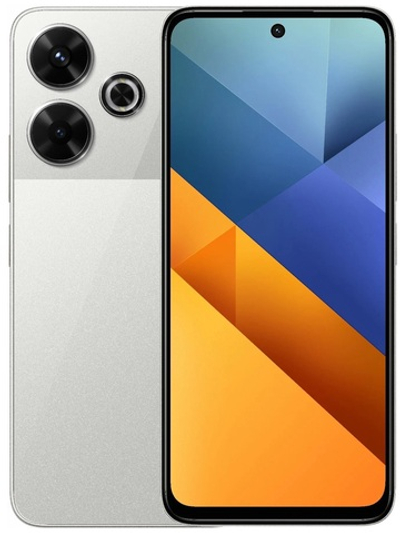 Смартфон Xiaomi Poco M6 8/256Gb Серебристый