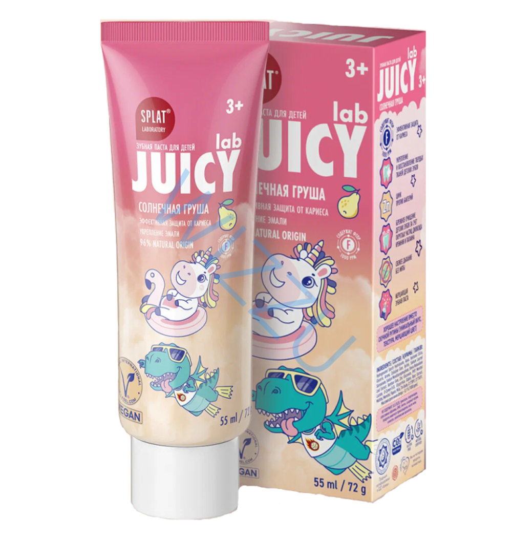 k.SPLAT KIDS Juicy "Груша" зуб. паста 45г. 1*20шт.