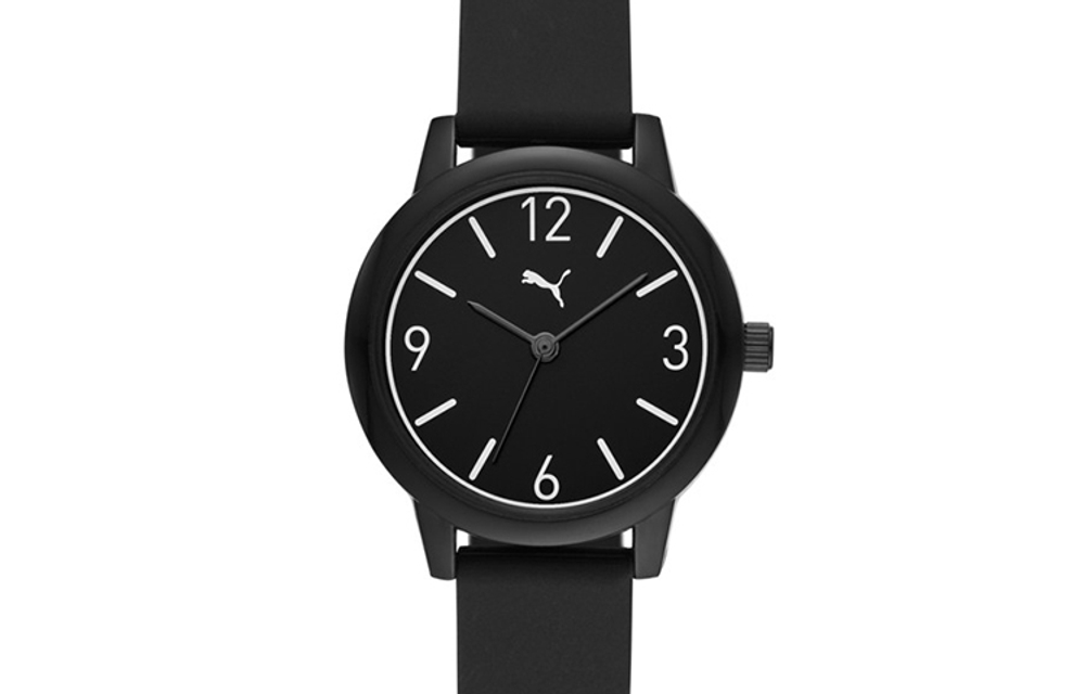 PUMA 1 Series Wrist Watch Quartz Movement Nylon Strap Black Dial Men"s Watches