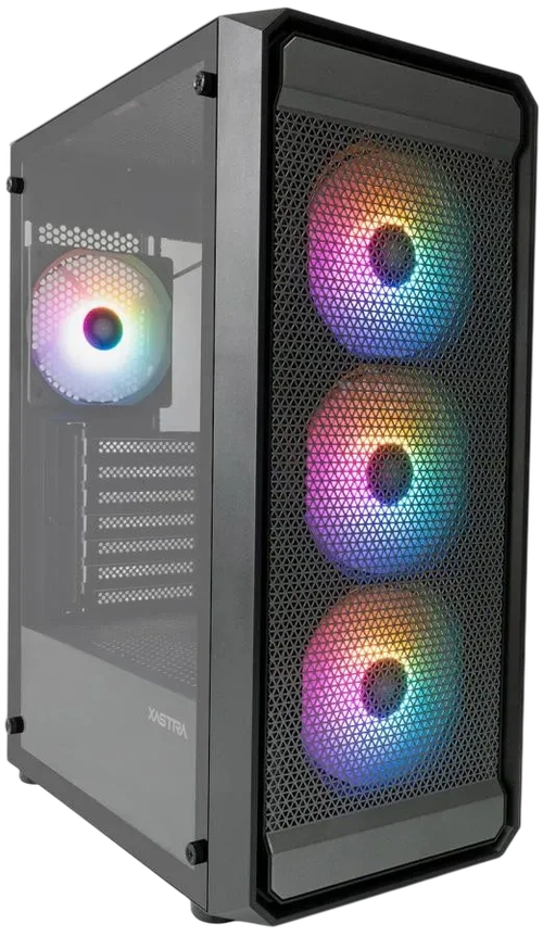 Корпус XASTRA A403 4FRGB TG Black (A403-4FC12F)
