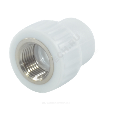 Муфта PP-R комбинированная белая Дн 20х1/2" ВР VALFEX 10129020