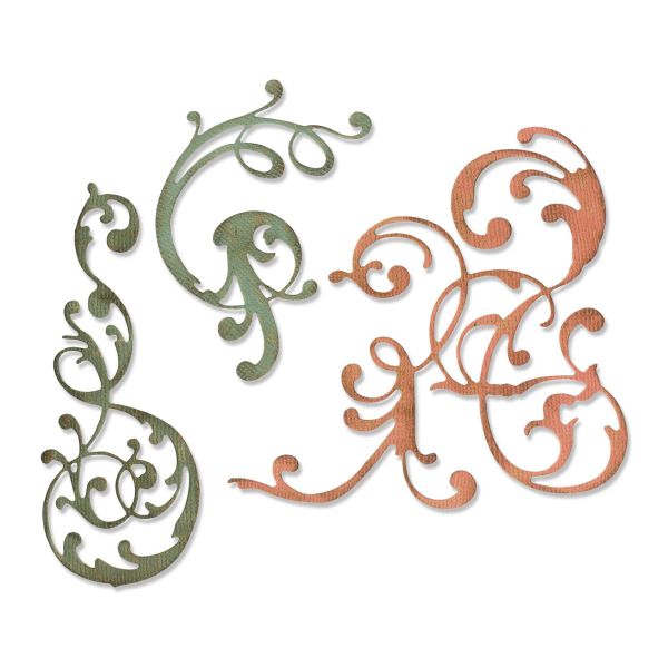 Ножи для вырубки, 3 шт, Украшенный/ Adorned by Tim Holtz, Sizzix 664176