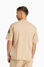 Футболка adidas Essentials Loose Fit 3 Bar Logo - бежевый