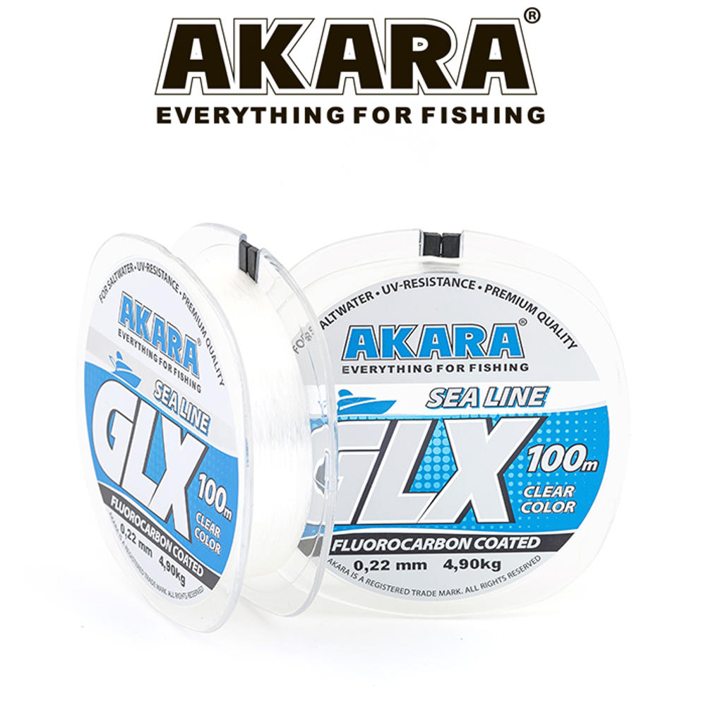 Леска Akara GLX Sea Line 100 м 0,22 прозрачная