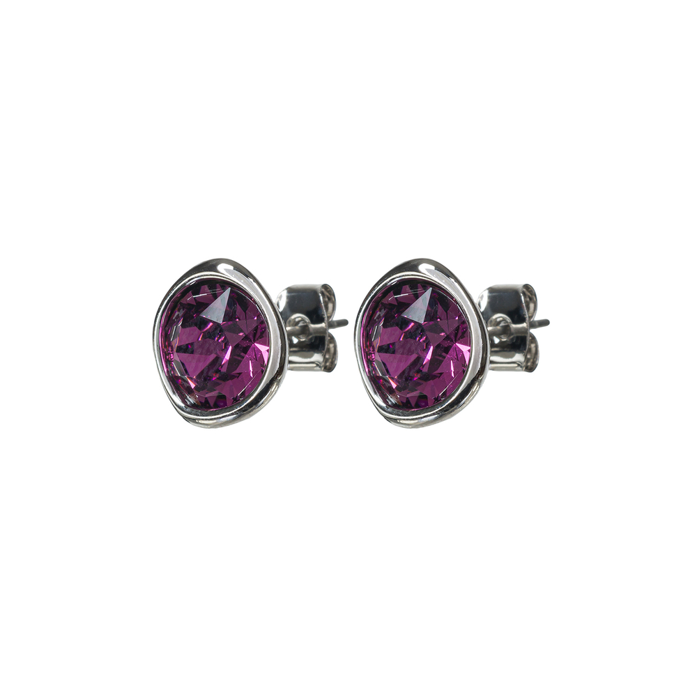 Серьги-пусеты Fiore Luna Amethyst A1909.M11 V/S