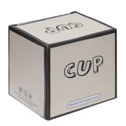 GAEM Кружка с крышкой и ложкой, 400 мл, L14 W10 H13 см
