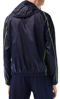 Мужская теннисная кофта Lacoste SPORT Roland Garros Edition After-Match Jacket - navy blue/yellow