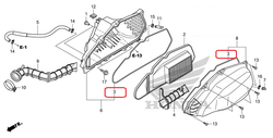 17213-KZR-600.  	SEAL, AIR CLEANER