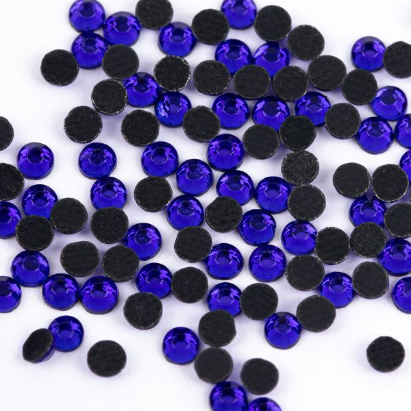 Стразы клеевые акрил 2.7-2.9 мм, 144 шт, 013 синий (sapphire), Zlatka RS/144
